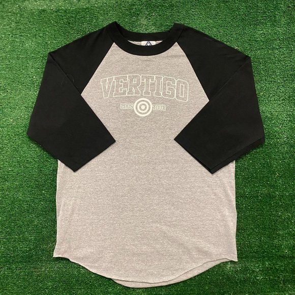 U2 Vertigo Tour Vintage Rock Band Raglan T-Shirt - Picture 1 of 5